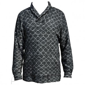 Sweter z kołnierzem szalowym