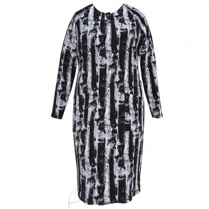 Czarno- szara tunika- sukienka- plus size
